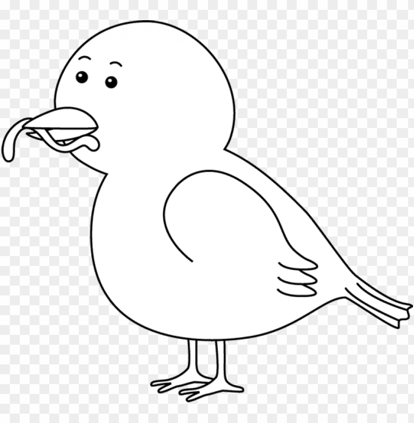 Detail Bird Black And White Clipart Nomer 18