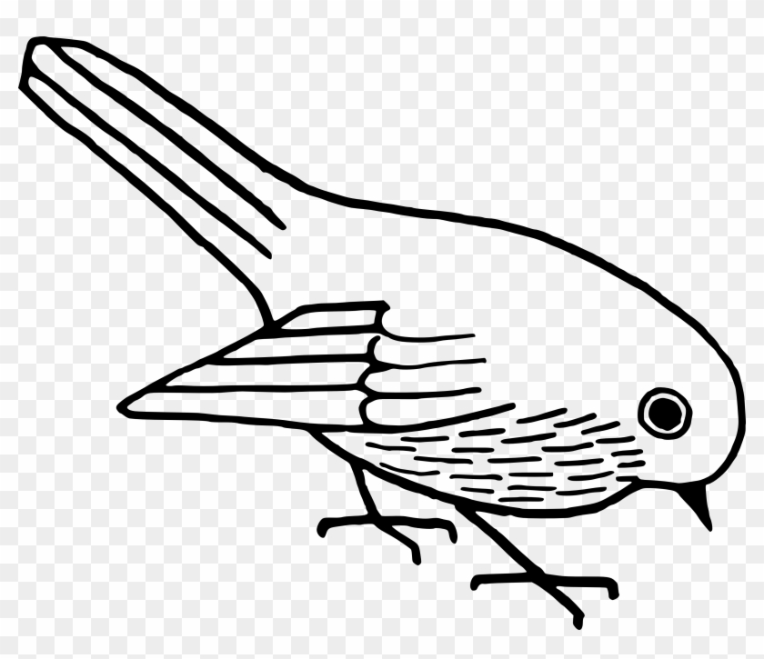 Detail Bird Black And White Clipart Nomer 28