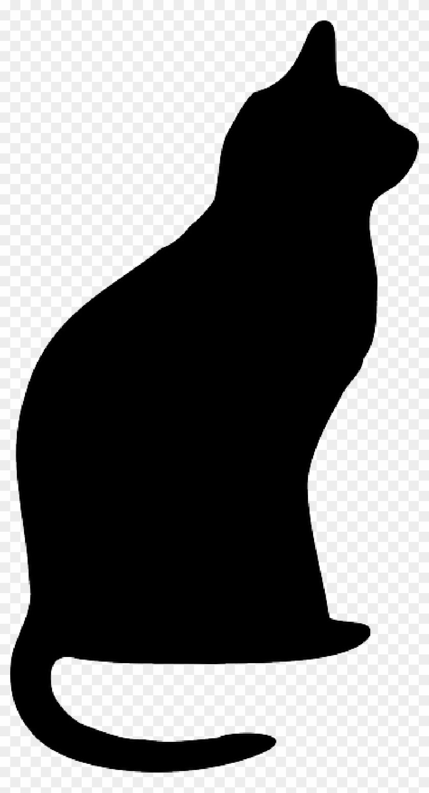 Detail Free Cat Silhouette Clip Art Nomer 17