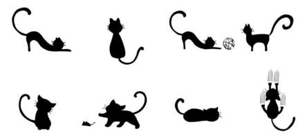 Detail Free Cat Silhouette Clip Art Nomer 25