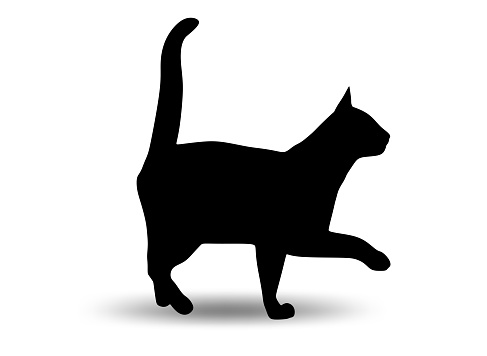 Detail Free Cat Silhouette Clip Art Nomer 28