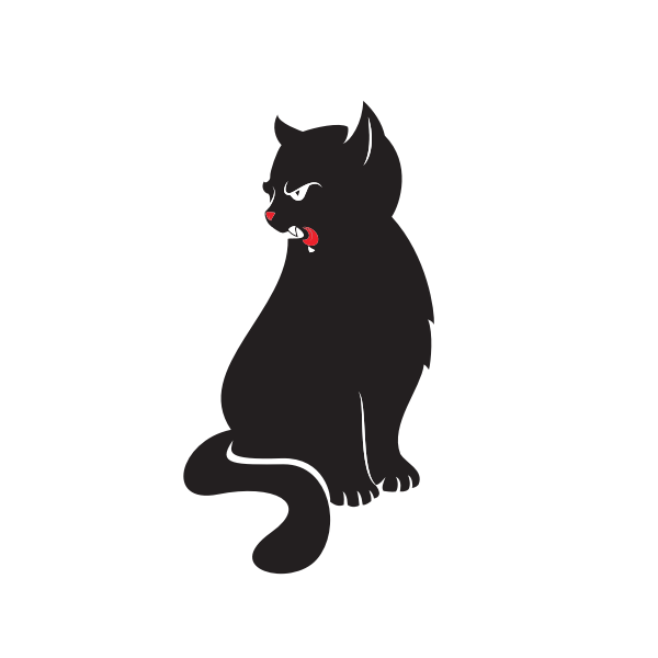 Detail Free Cat Silhouette Clip Art Nomer 43