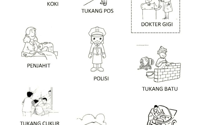 Detail Gambar Tema Pekerjaan Untuk Anak Tk Nomer 4