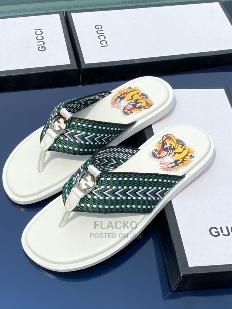 Detail Gucci Tiger Flip Flops Nomer 44