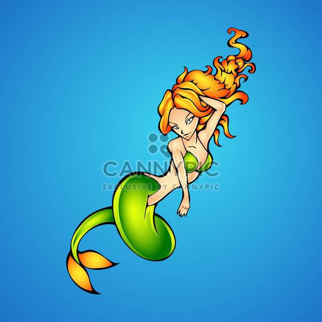 Detail Mermaid Free Vector Nomer 23