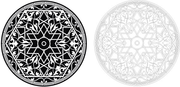 Detail Ornament Islamic Vector Cdr Nomer 34