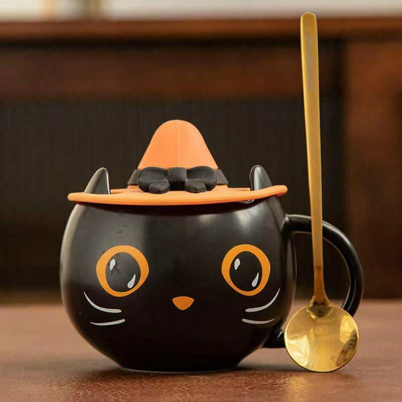 Detail Starbucks Halloween Black Cat Mug Nomer 4