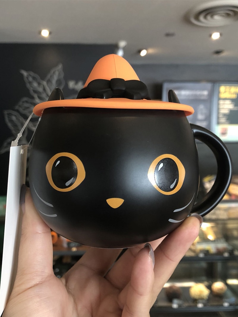 Detail Starbucks Halloween Black Cat Mug Nomer 10