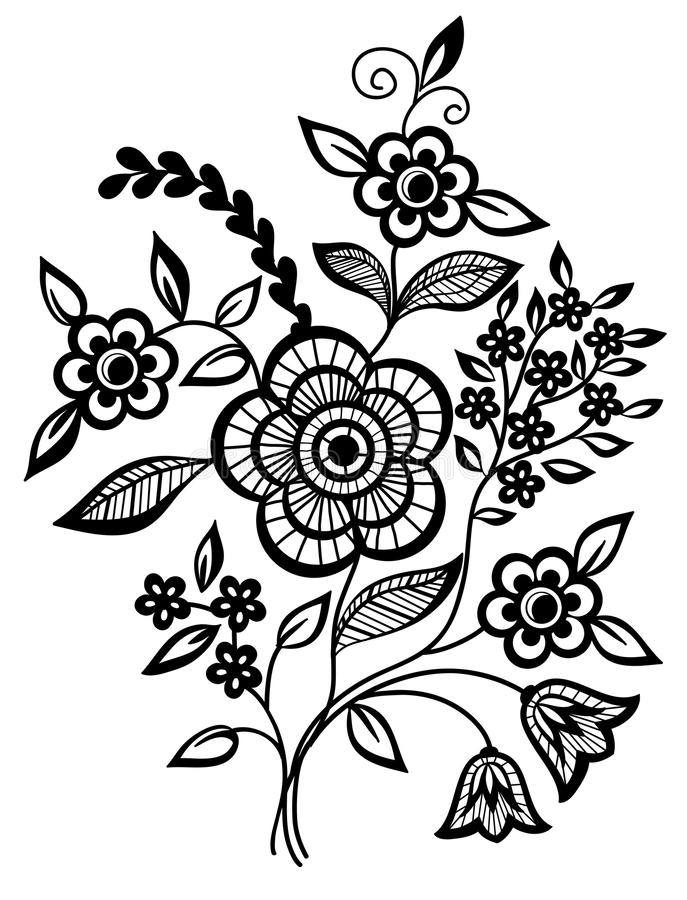 Detail Vector Art Design Black And White Nomer 3