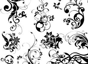 Detail Vector Art Design Black And White Nomer 28