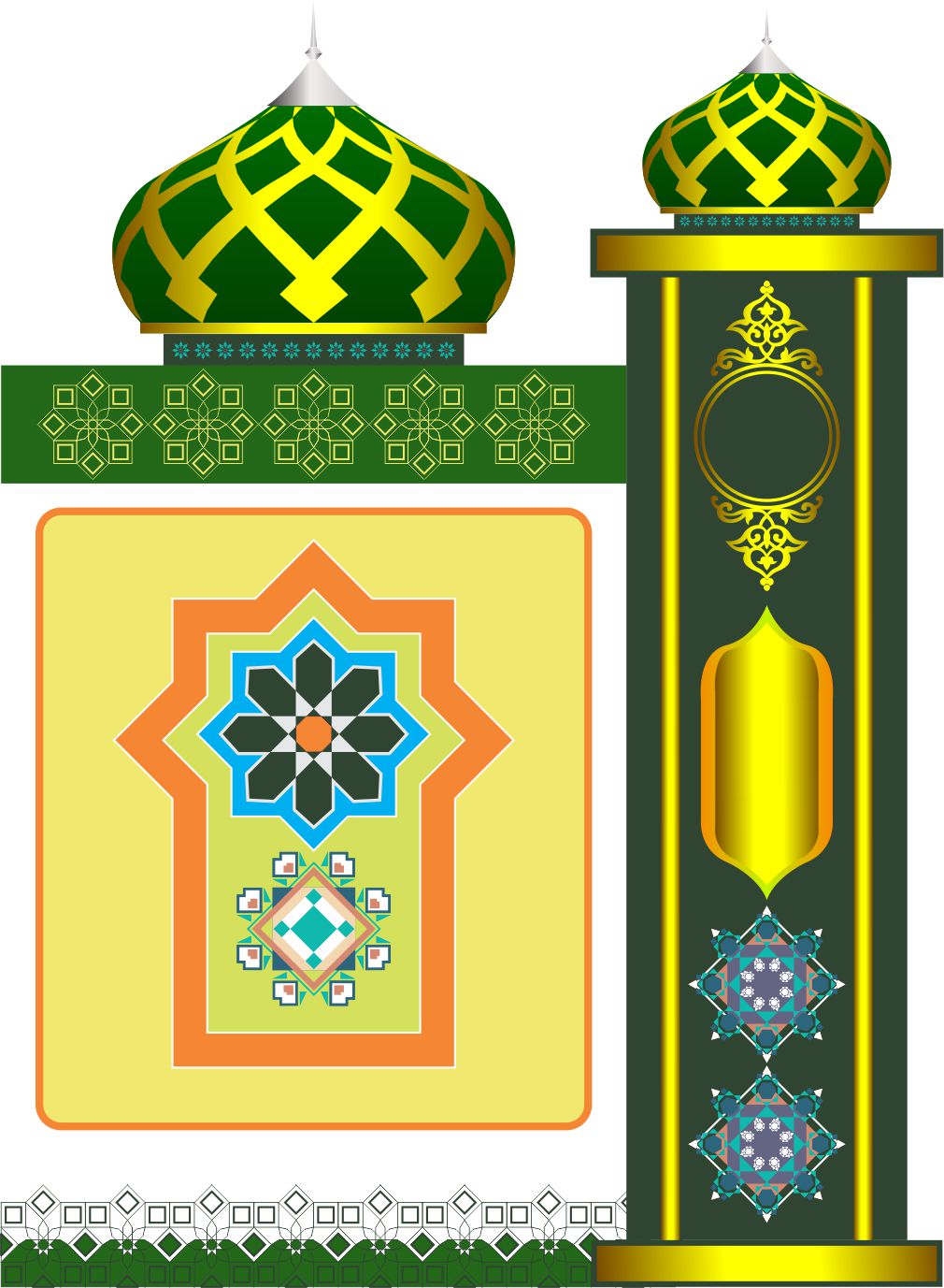 Detail Vector Ornamen Islami Nomer 43