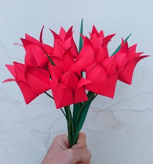 Detail Gambar Bunga Lily Dari Kertas Origami Nomer 38