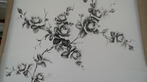 Detail Gambar Bunga Lukisan Hitam Putih Nomer 22