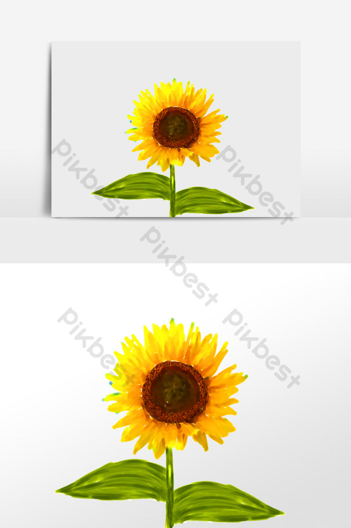 Detail Gambar Bunga Matahari Cat Air Nomer 24