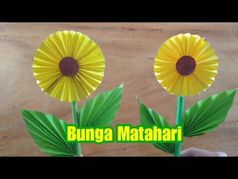 Gambar Bunga Matahari Dari Kertas Origami - KibrisPDR