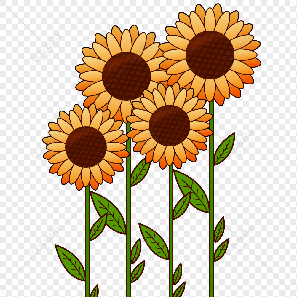 Detail Gambar Bunga Matahari Kartun Png Nomer 19