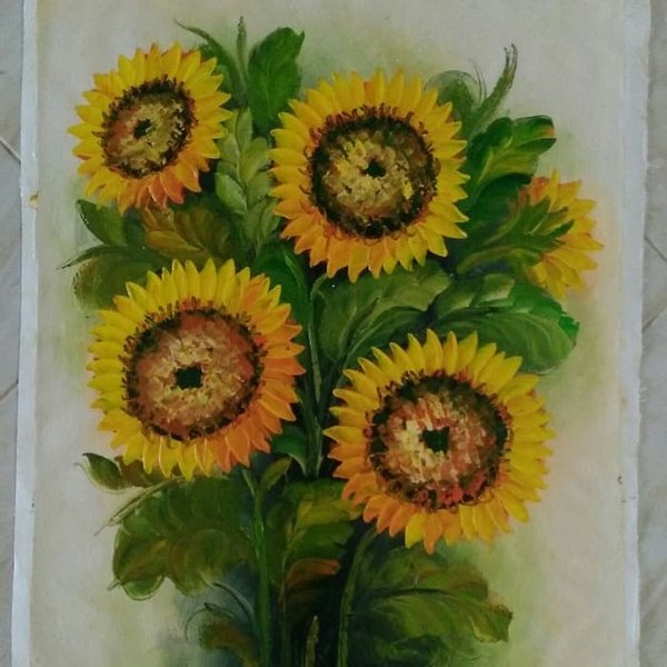 Detail Gambar Bunga Matahari Lukisan Nomer 26