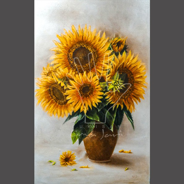Detail Gambar Bunga Matahari Lukisan Nomer 39