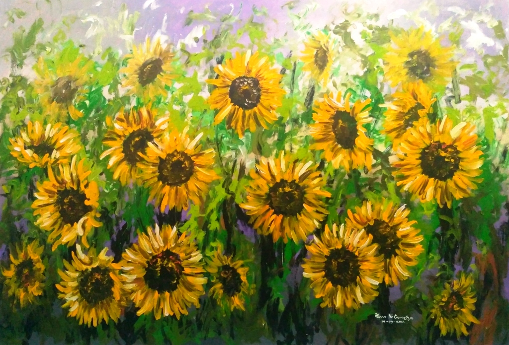 Detail Gambar Bunga Matahari Lukisan Nomer 43