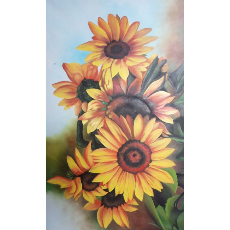 Detail Gambar Bunga Matahari Lukisan Nomer 50