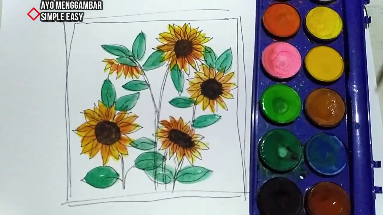 Detail Gambar Bunga Matahari Simple Nomer 44