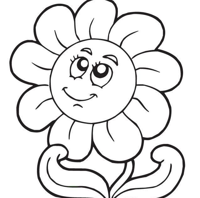 Detail Gambar Bunga Matahari Yang Belum Diwarnai Nomer 16