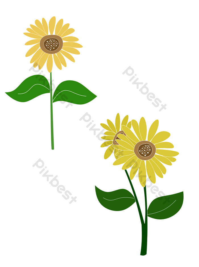 Detail Gambar Bunga Matahari Yang Simple Nomer 55