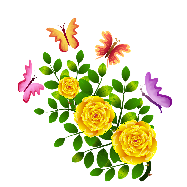 Detail Gambar Bunga Mawar Dan Kupu2 Nomer 6