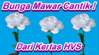 Detail Gambar Bunga Mawar Dari Kertas Hvs Nomer 25