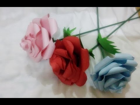 Detail Gambar Bunga Mawar Dari Kertas Karton Nomer 15