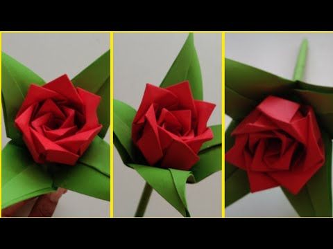 Detail Gambar Bunga Mawar Dari Kertas Origami Nomer 27