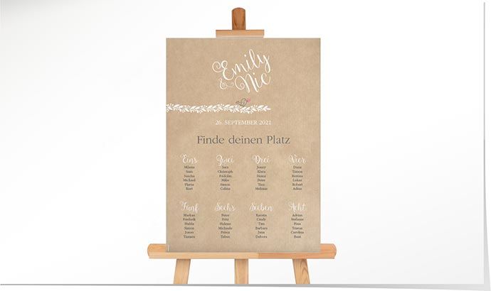 Detail Hochzeitseinladung Kraftpapier Nomer 14