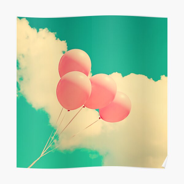 Luftballons Himmel Retro - KibrisPDR