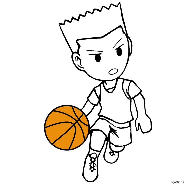 Detail Basketball Pictures To Draw Nomer 12