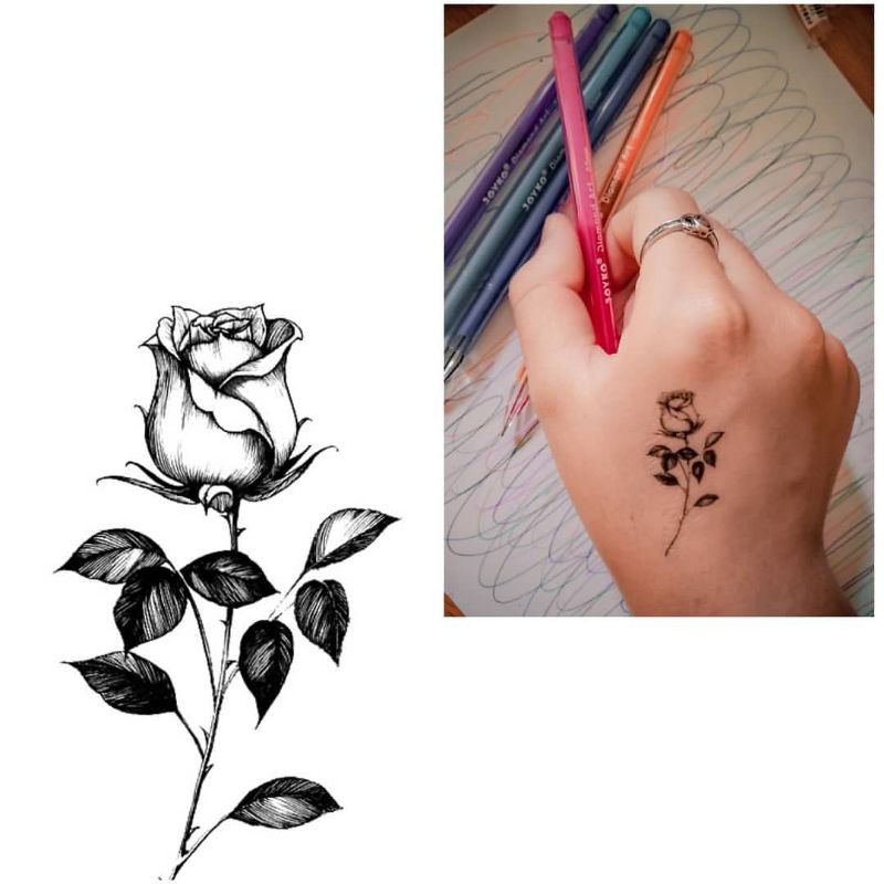 Detail Gambar Bunga Mawar Hitam Putih Simple Nomer 44