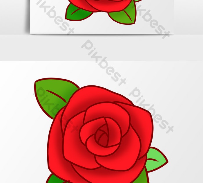 Detail Gambar Bunga Mawar Kartun Mudah Nomer 31