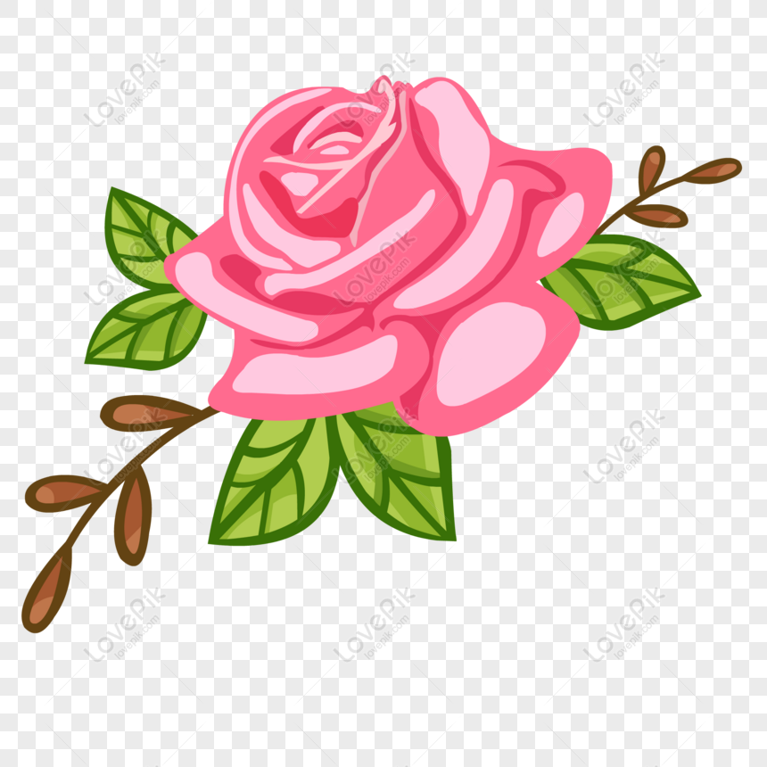Detail Gambar Bunga Mawar Merah Kartun Nomer 21