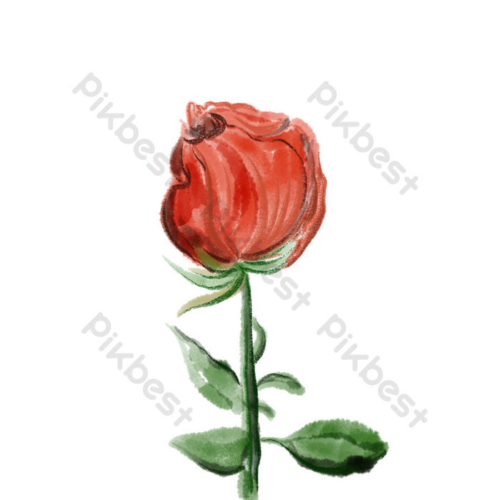 Detail Gambar Bunga Mawar Merah Kartun Nomer 54