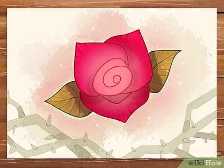 Detail Gambar Bunga Mawar Mudah Digambar Nomer 49