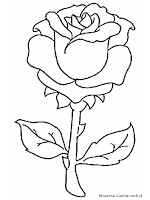 Detail Gambar Bunga Mawar Yang Belum Diwarnai Nomer 21