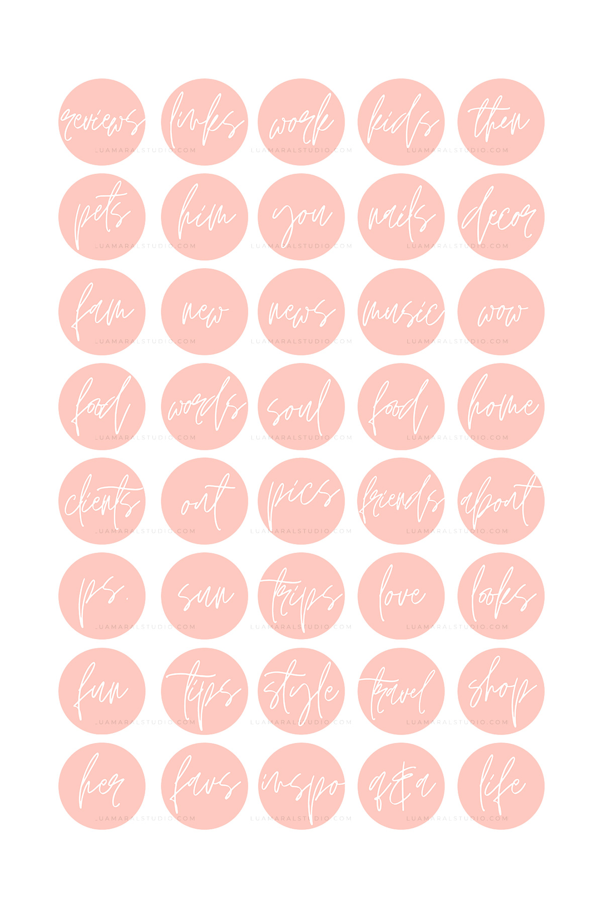 Detail Instagram Highlight Cover Rosa Nomer 4
