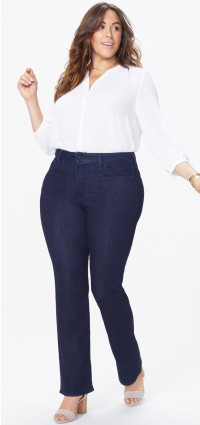 Detail Plus Size Model Jeans Nomer 2