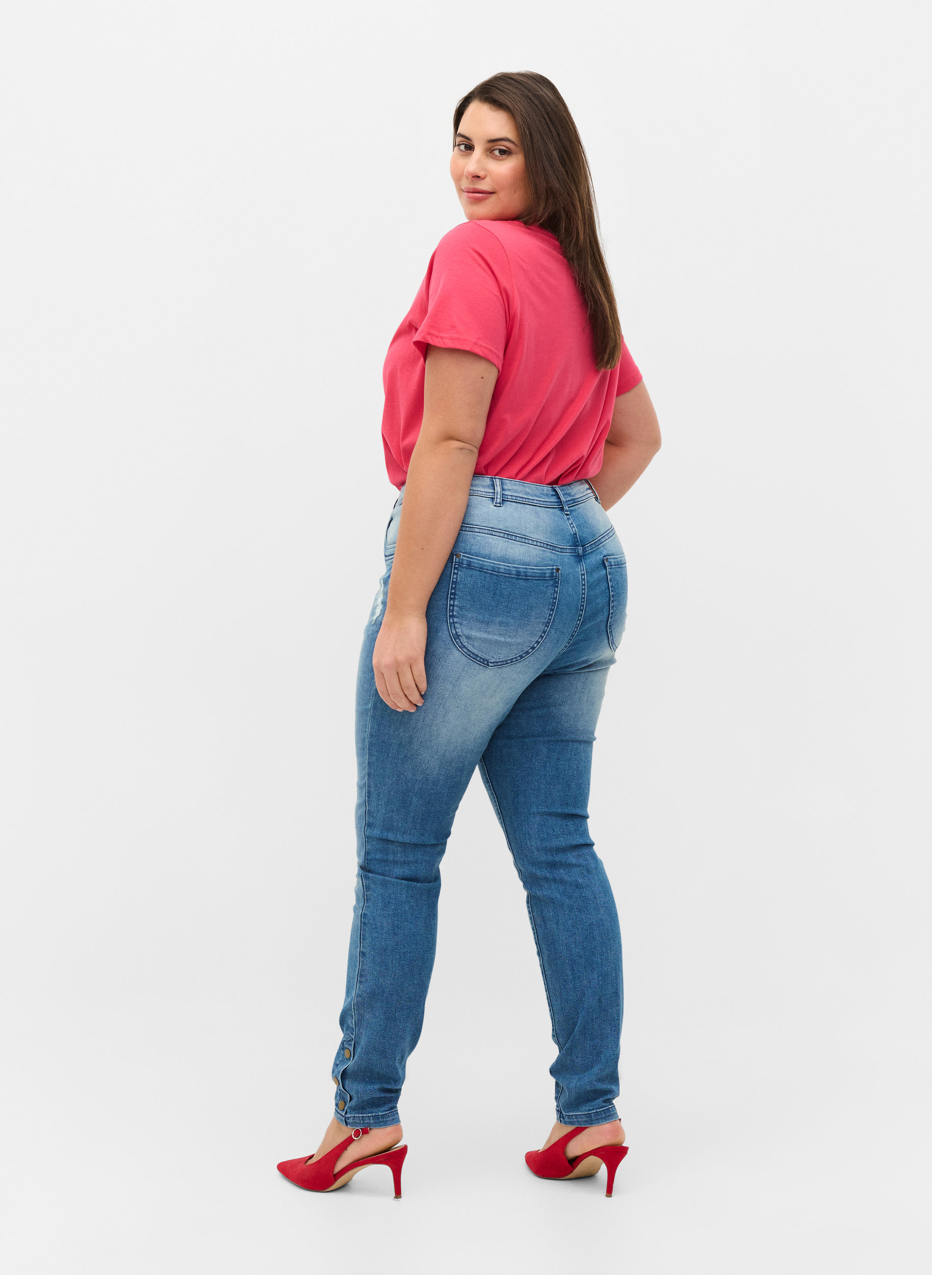 Detail Plus Size Model Jeans Nomer 19