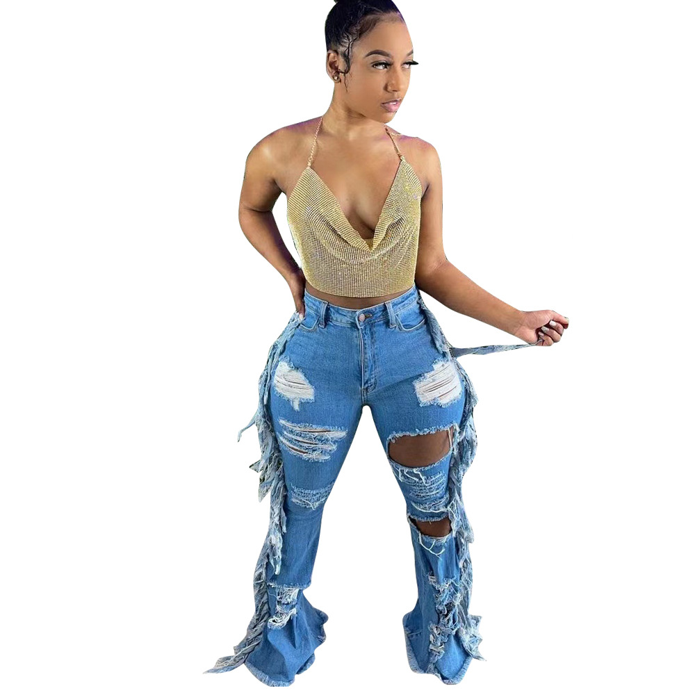 Detail Plus Size Model Jeans Nomer 21