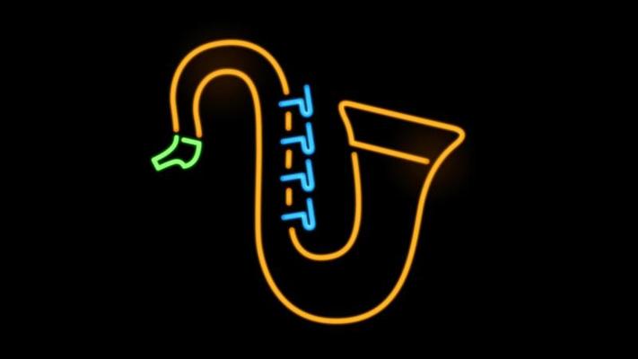 Detail Saxophone Neon Nomer 25