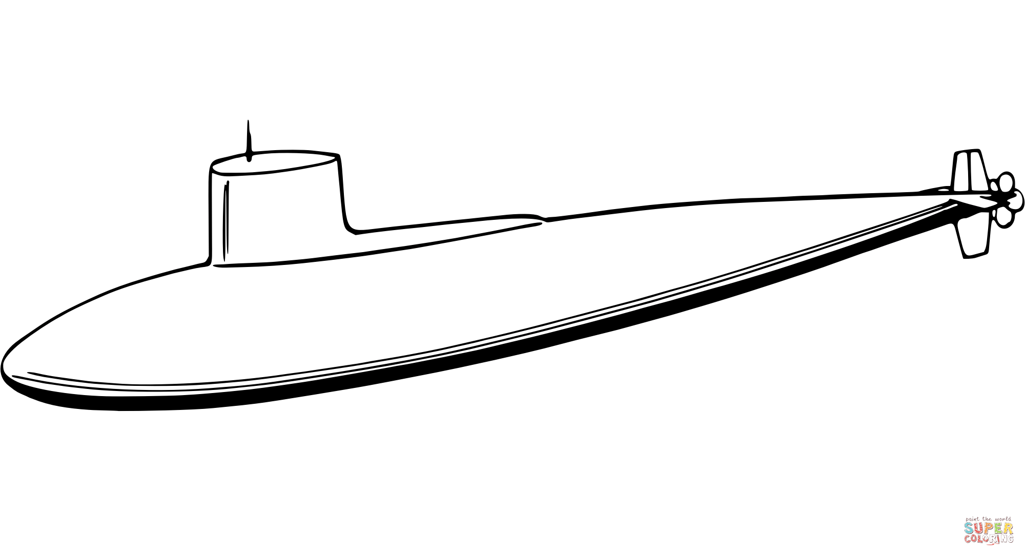 U Boot Ausmalbild - KibrisPDR