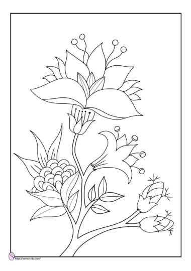 Detail Gambar Bunga Mewarnai Anak Tk Nomer 15