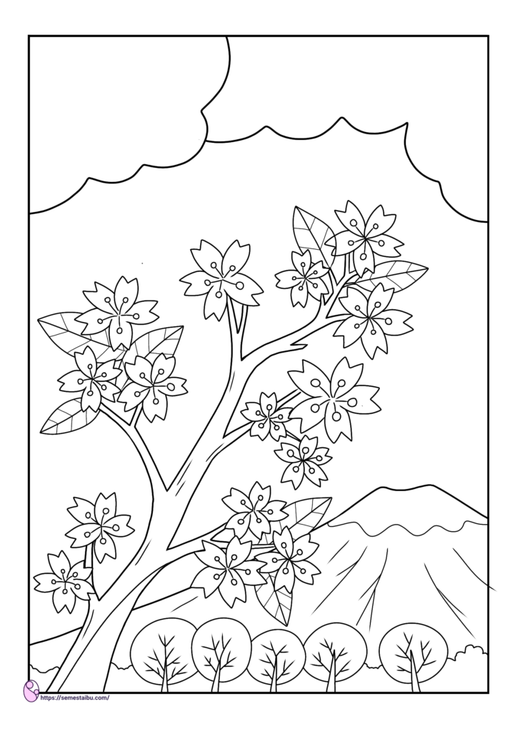 Detail Gambar Bunga Mewarnai Hitam Putih Nomer 49