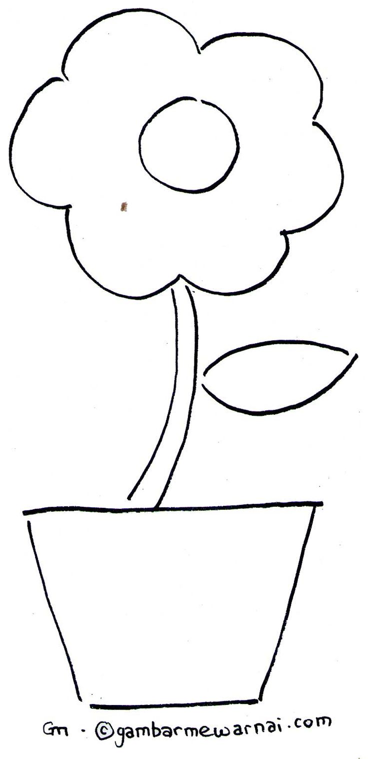 Detail Gambar Bunga Mewarnai Hitam Putih Nomer 53