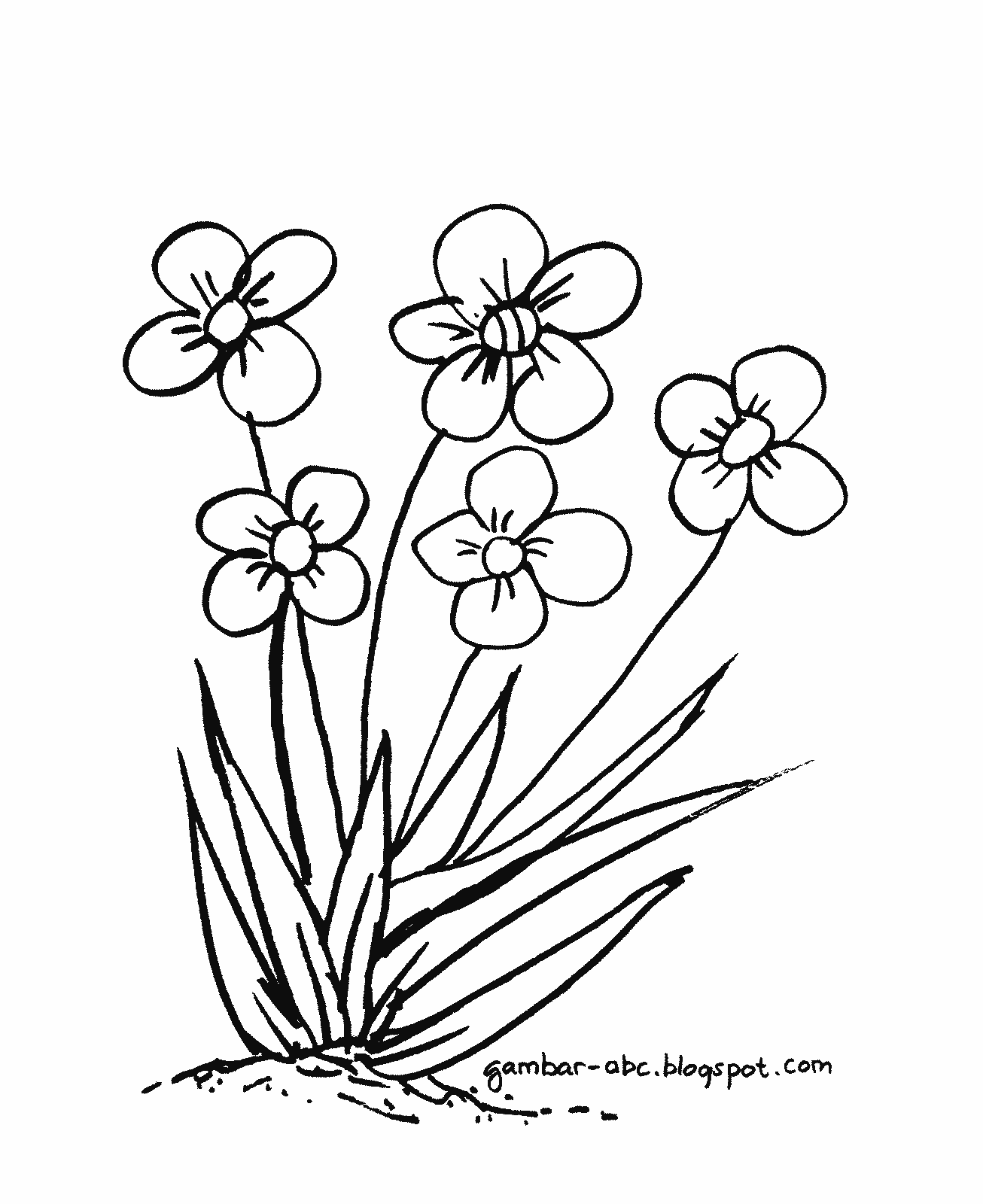 Detail Gambar Bunga Mudah Dicontoh Nomer 17